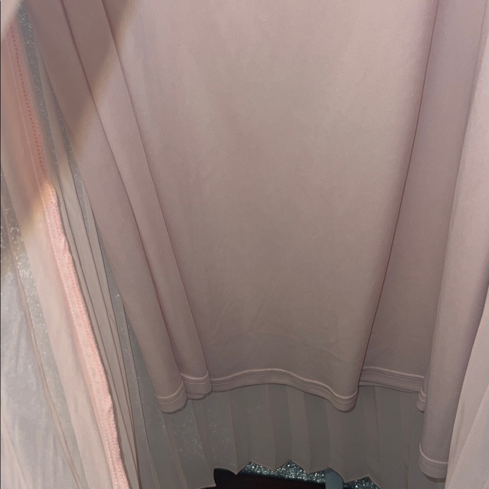 Charlotte Russe Soft Peach Pleated Skirt - Picture 5 of 6